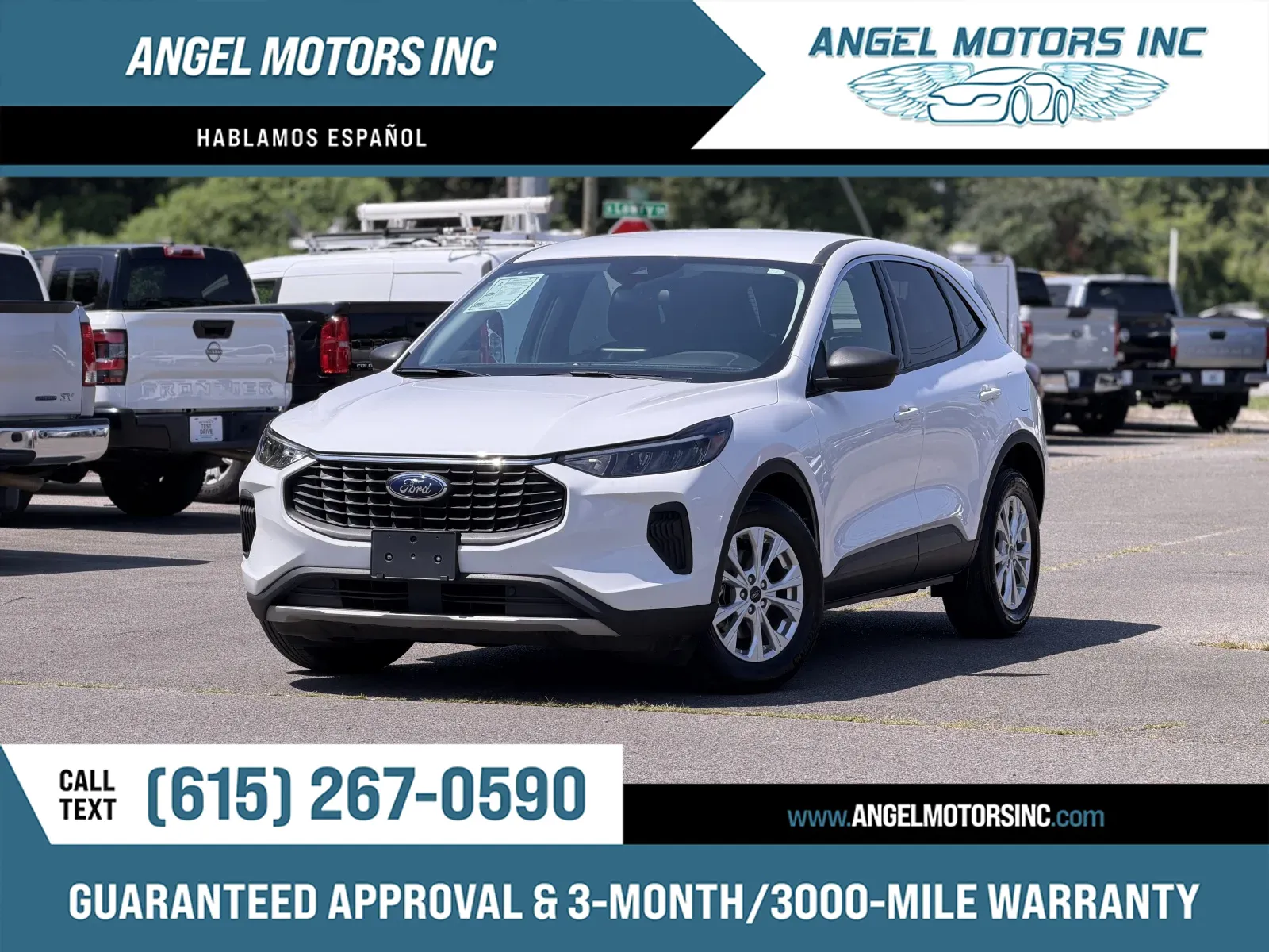 White 2023 Ford Escape Hybrid Active for sale in Smyrna, TN