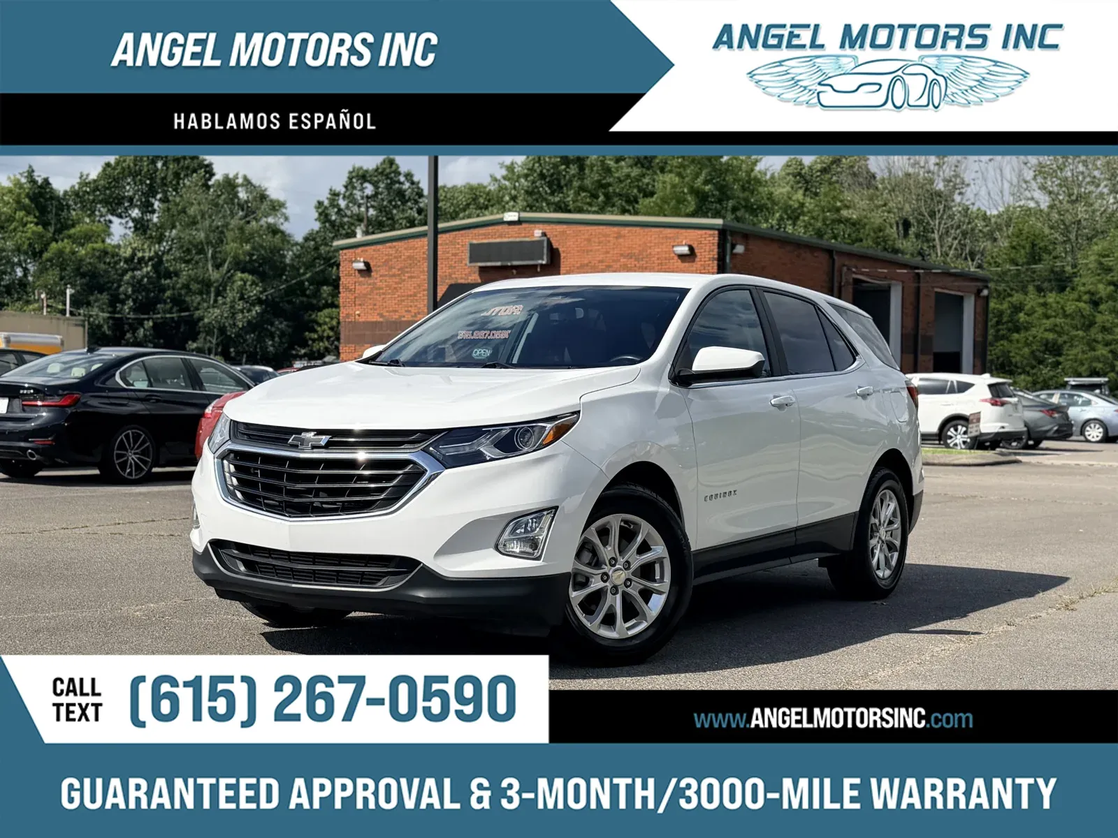 White 2021 Chevrolet Equinox LT for sale in Smyrna, TN