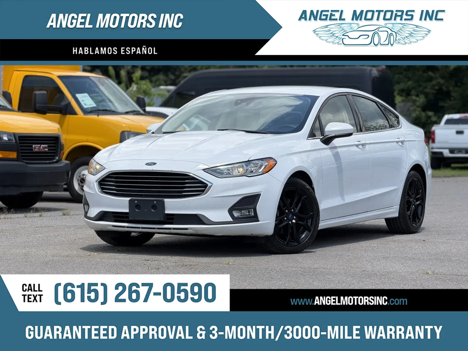 White 2019 Ford Fusion SE for sale in Smyrna, TN