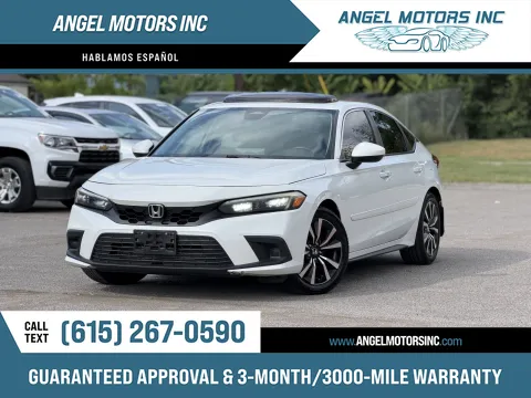White 2022 Honda Civic EX-L for sale in Smyrna, TN
