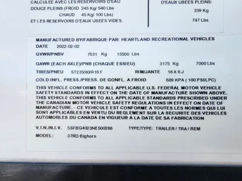 More photos of 2022 Heartland BIG Horn M37RD at Martin Swanty's Paradise Auto, AZ