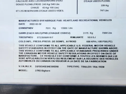 More photos of 2022 HEARTLAND BIG HORN M37RD at Martin Swanty's Paradise Auto, AZ
