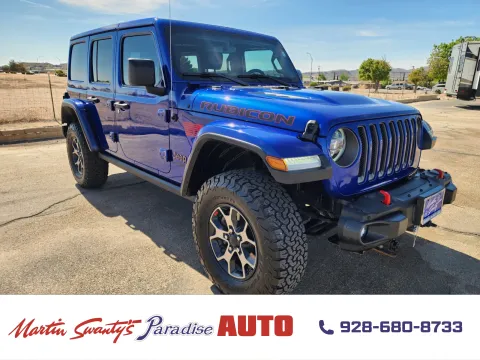 Blue 2018 Jeep Wrangler Unlimited Rubicon for sale in Lake Havasu City, AZ