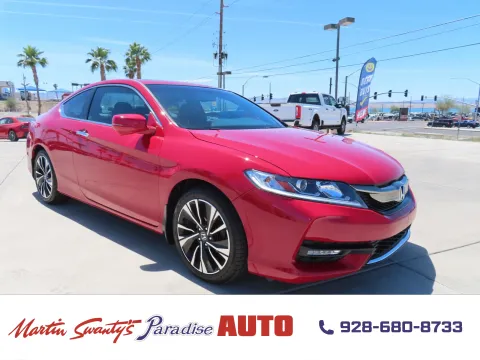 Red 2017 Honda Accord Coupe EX-L V6 for sale in Lake Havasu City, AZ