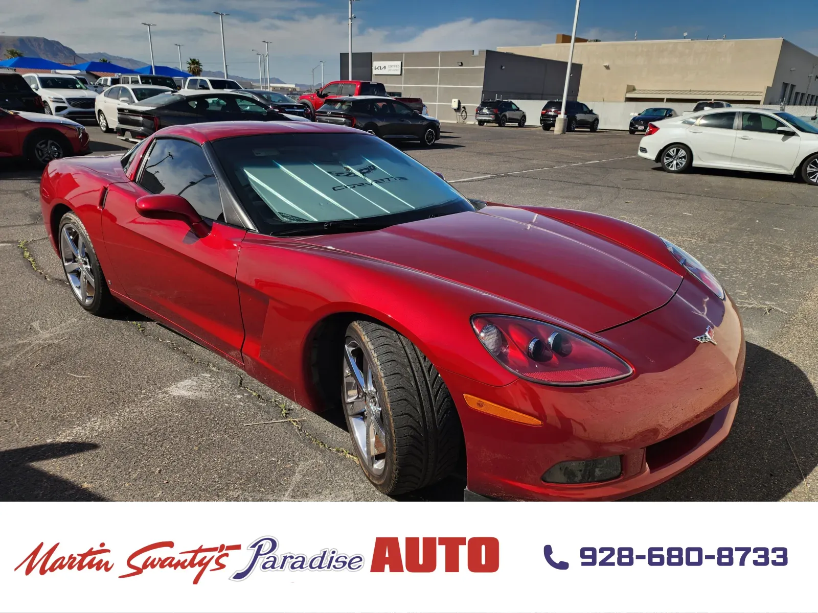 Red 2009 Chevrolet Corvette w/3LT for sale in Lake Havasu City, AZ