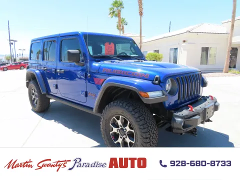 Blue 2018 Jeep Wrangler Unlimited Rubicon for sale in Lake Havasu City, AZ