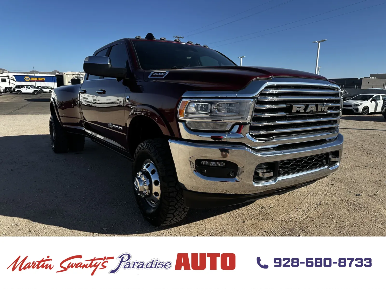 Red 2022 Ram 3500 Longhorn for sale in Lake Havasu City, AZ