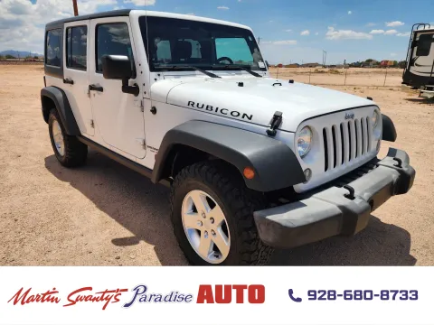 White 2016 Jeep Wrangler Unlimited Rubicon for sale in Lake Havasu City, AZ