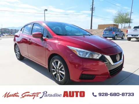 Red 2020 Nissan Versa SV for sale in Lake Havasu City, AZ
