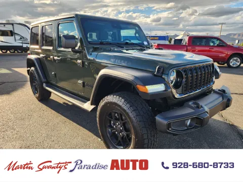 Green 2024 Jeep Wrangler Willys for sale in Lake Havasu City, AZ