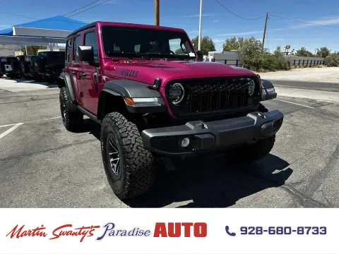 Pink 2026 Jeep Wrangler Willys for sale in Lake Havasu City, AZ
