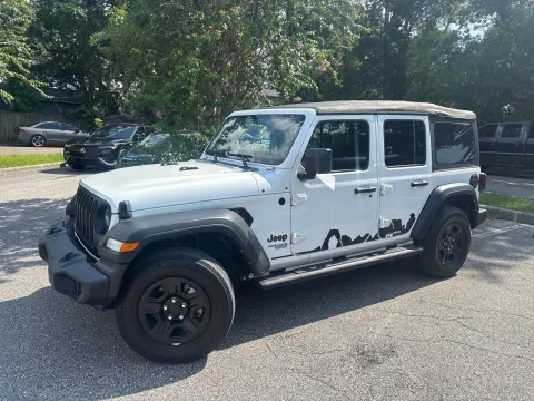 Another view of 2021 Jeep Wrangler Unlimited Sport for sale in Seffner, FL at Evo Motors