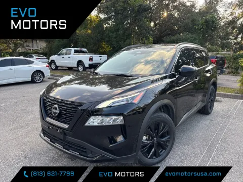 Black 2023 Nissan Rogue SV w/PREMIUM & MIDNIGHT PKG for sale in Seffner, FL