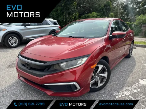 Beige 2019 Honda Civic Sedan LX for sale in Seffner, FL