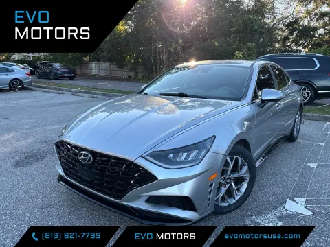 Black 2020 Hyundai Sonata SEL w/LEATHER for sale in Seffner, FL