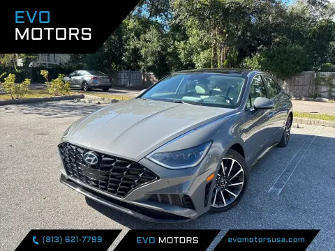 Gray 2021 Hyundai Sonata Limited for sale in Seffner, FL