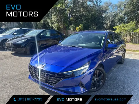 Blue 2021 Hyundai Elantra SEL w/CONVENIENCE PKG. for sale in Seffner, FL