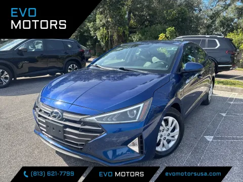 Blue 2019 Hyundai Elantra SE for sale in Seffner, FL
