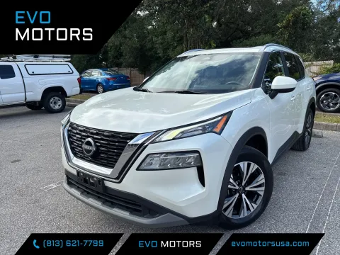 White 2023 Nissan Rogue SV AWD w/PREMIUM PKG. LTHR. PANO. for sale in Seffner, FL