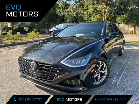 Black 2021 Hyundai Sonata SEL for sale in Seffner, FL