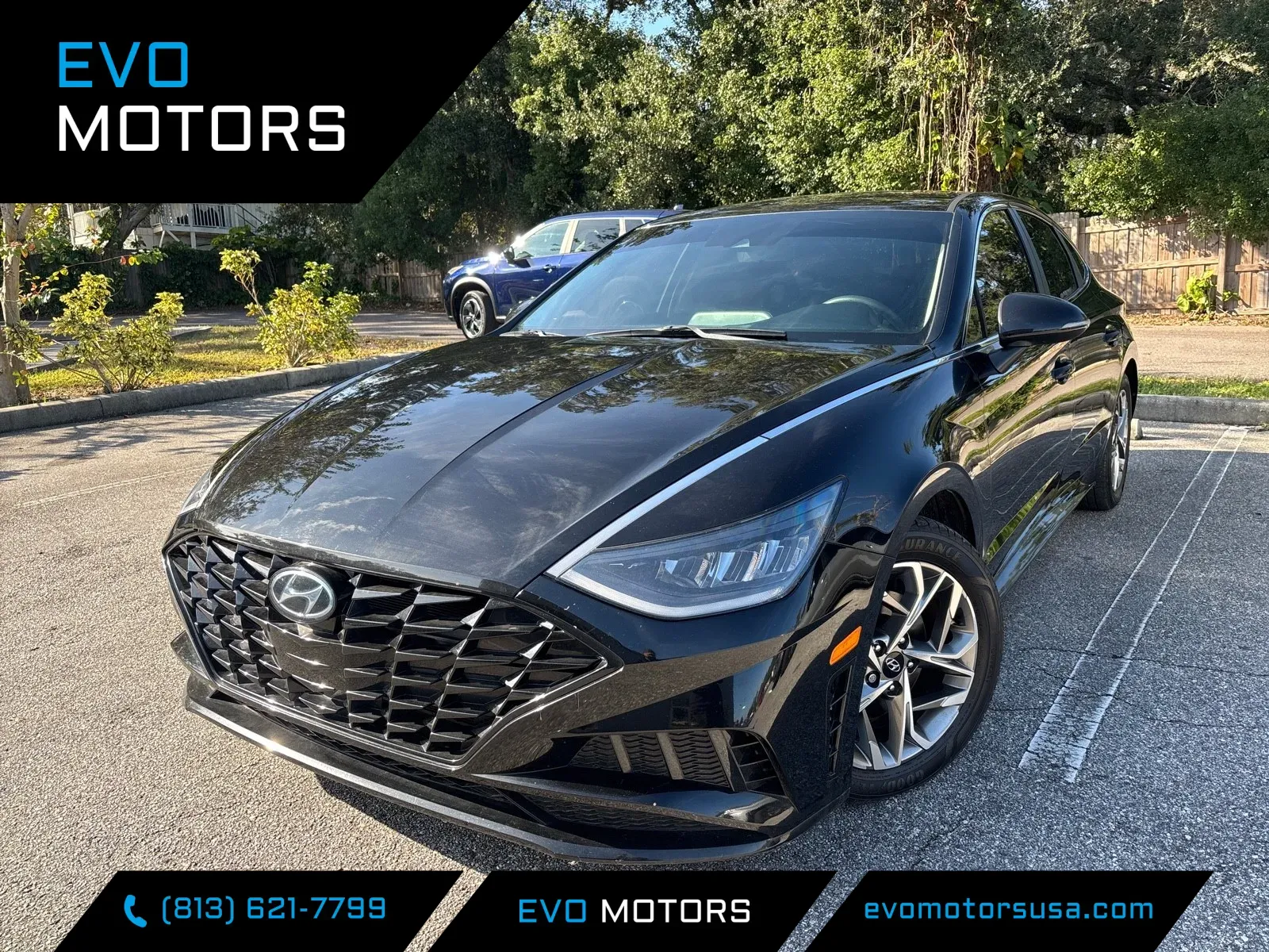 Black 2021 Hyundai Sonata SEL for sale in Seffner, FL