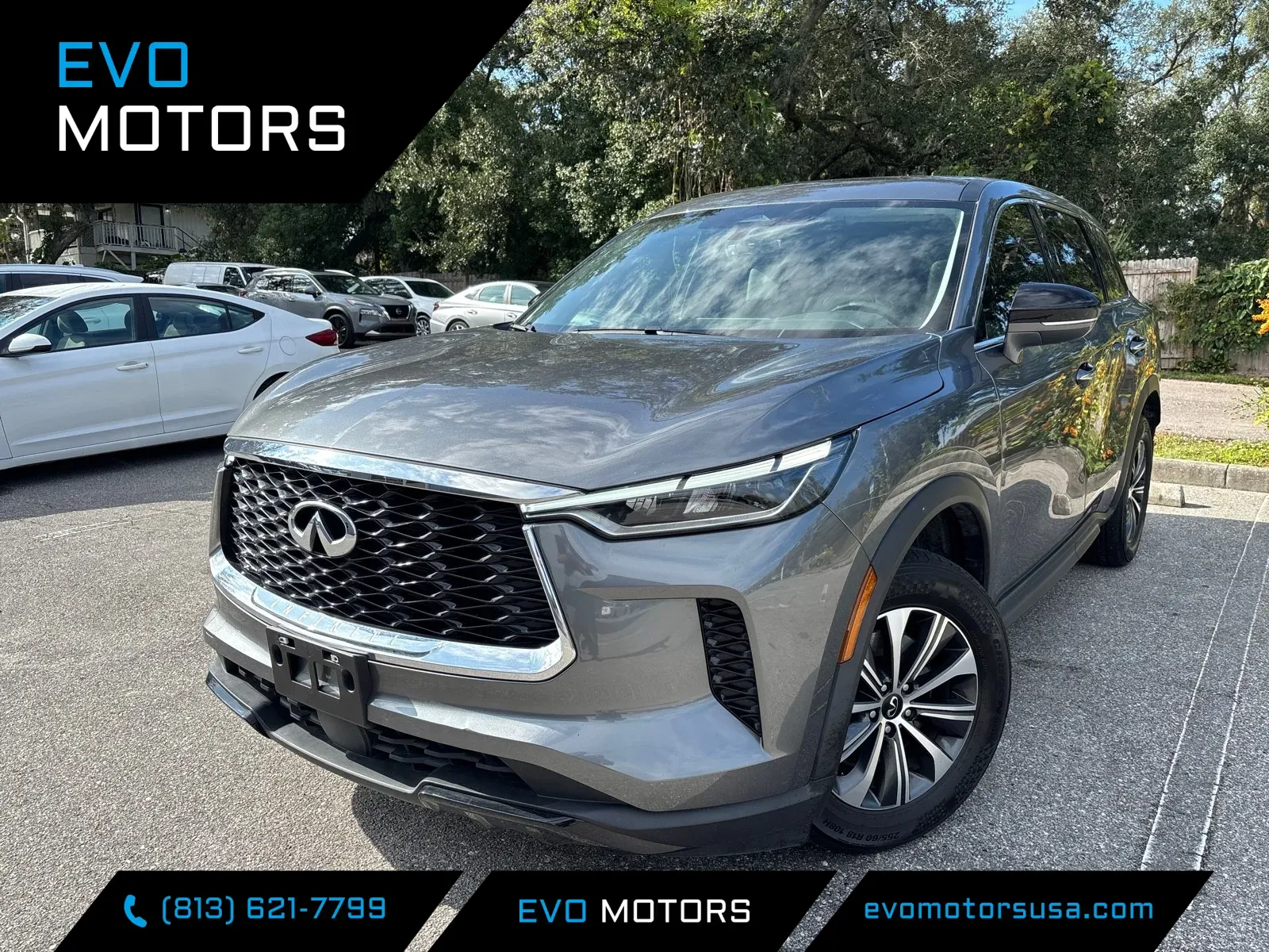 Gray 2024 INFINITI QX60 PURE for sale in Seffner, FL