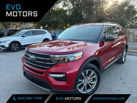 Gray 2022 Ford Explorer XLT w/THREE-ROW LEATHER & 20in WHEELS for sale in Seffner, FL