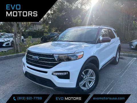 Blue 2023 Ford Explorer XLT w/THREE-ROW LEATHER for sale in Seffner, FL