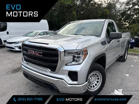 Blue 2020 GMC Sierra 1500 Regular Cab Long Bed 1SA for sale in Seffner, FL