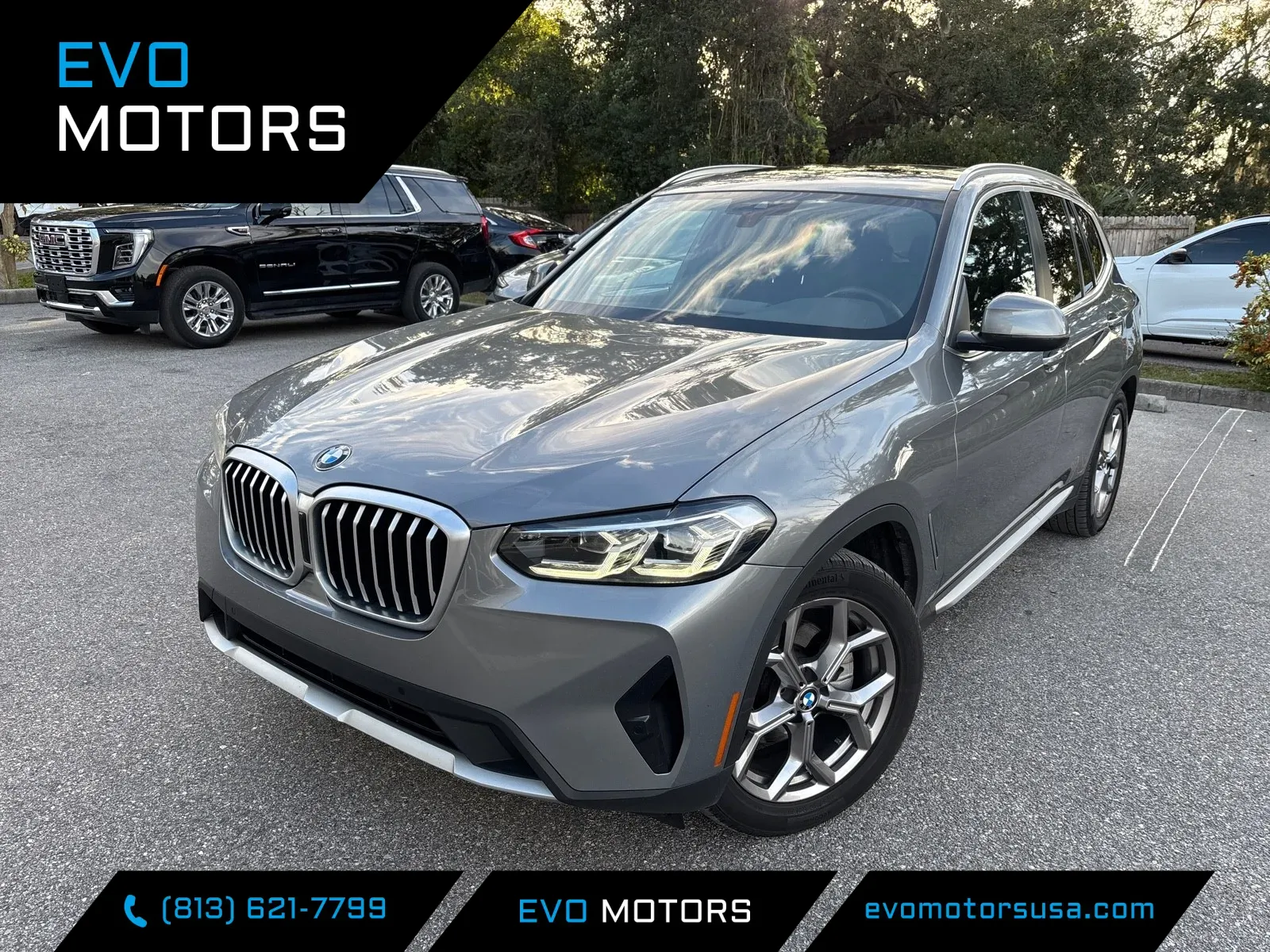 Gray 2024 BMW X3 sDrive30i w/CONVENIENCE PKG. PANO SUNROOF for sale in Seffner, FL