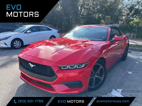 Red 2024 Ford Mustang EcoBoost Convertible for sale in Seffner, FL