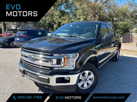 Black 2020 Ford F-150 XLT Crew Cab 4X4 V8 for sale in Seffner, FL