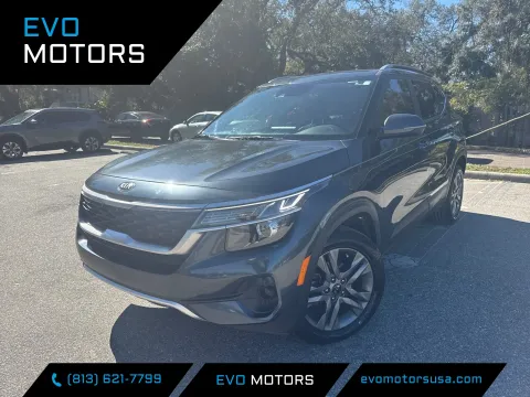 Black 2021 Kia Seltos S for sale in Seffner, FL