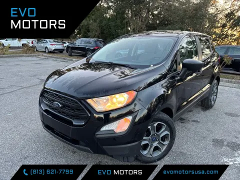 Black 2020 Ford EcoSport S for sale in Seffner, FL