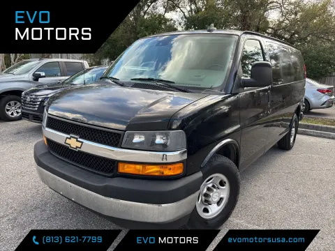Blue 2019 Chevrolet Express Cargo Van 2500 1WT 135.0 WB for sale in Seffner, FL