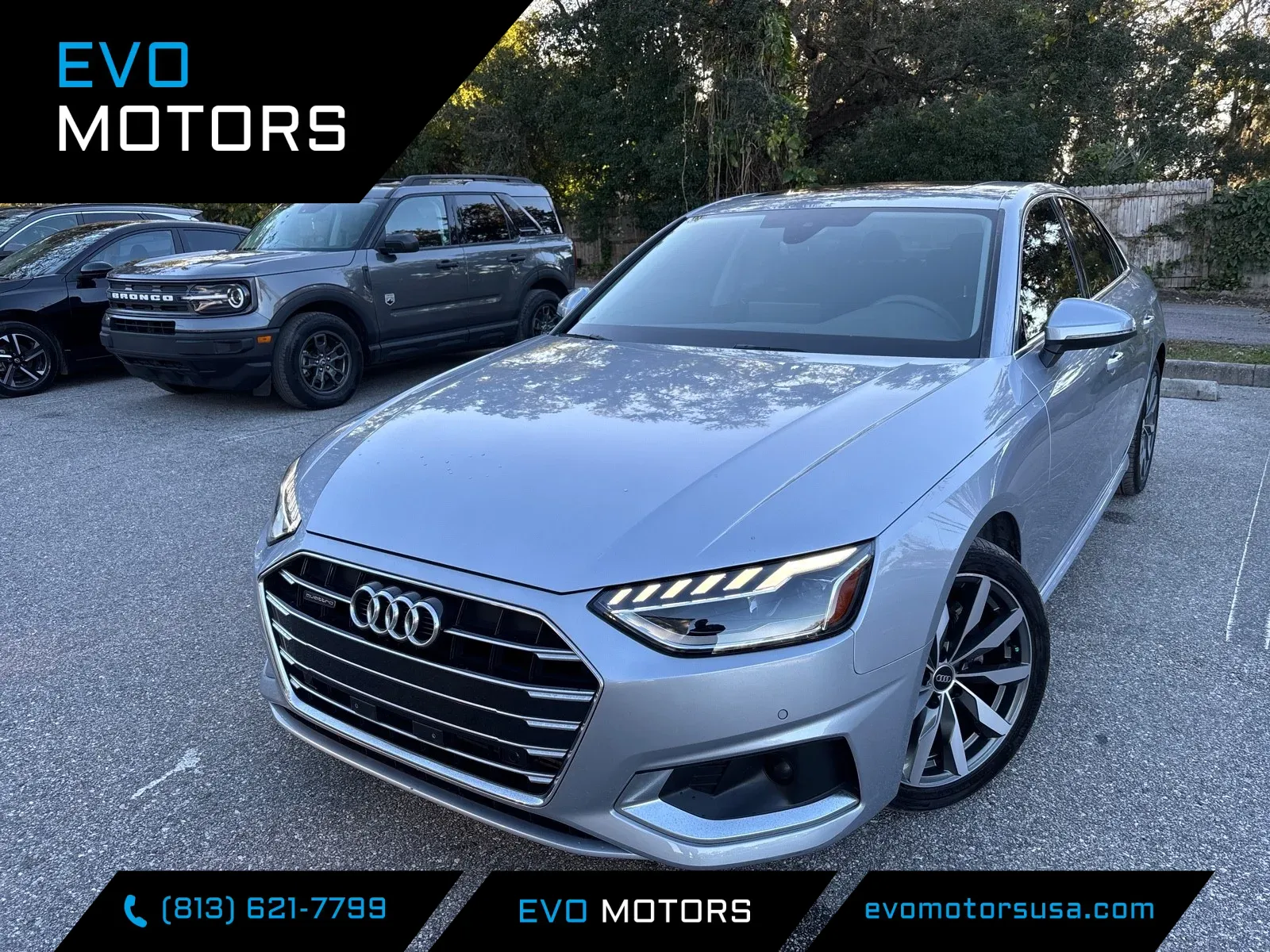 Silver 2023 Audi A4 Sedan Premium w/CONVENIENCE PKG. for sale in Seffner, FL