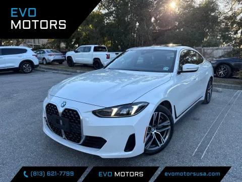 White 2025 BMW 4 Series 430i xDrive Gran Coupe w/PREMIUM PKG. for sale in Seffner, FL