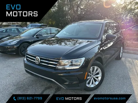 Black 2019 Volkswagen Tiguan S w/THREE ROW SEATING for sale in Seffner, FL