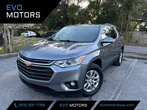 Blue 2021 Chevrolet Traverse LT Leather for sale in Seffner, FL