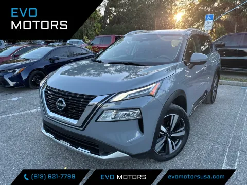 Silver 2023 Nissan Rogue Platinum AWD for sale in Seffner, FL