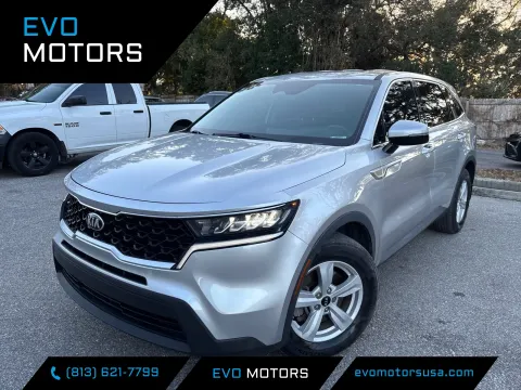 Silver 2021 Kia Sorento LX for sale in Seffner, FL