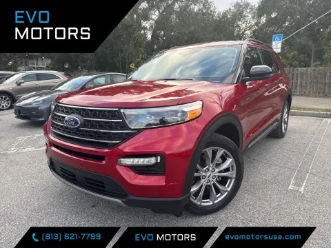 Red 2023 Ford Explorer XLT w/TECHNOLOGY PKG. LTHR. NAVI. SOUND. for sale in Seffner, FL