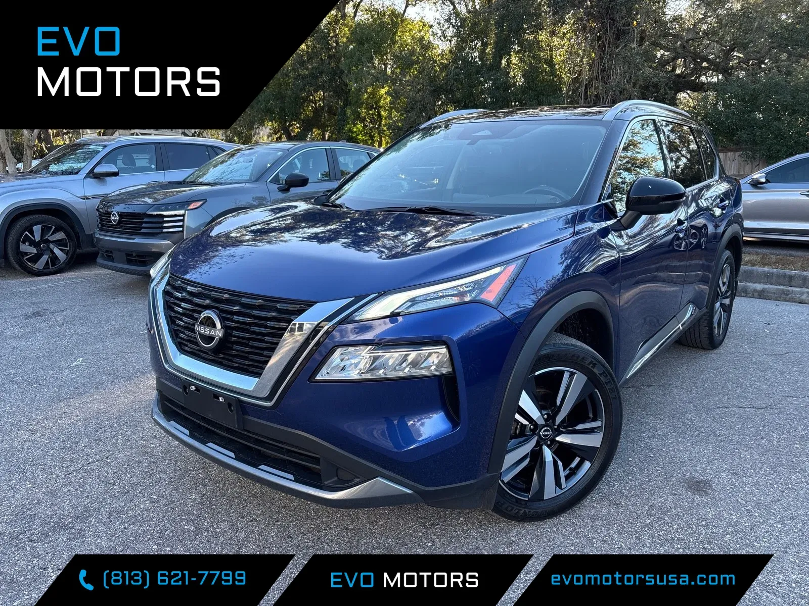 Silver 2023 Nissan Rogue SL AWD w/LEATHER & PANO SUNROOF for sale in Seffner, FL