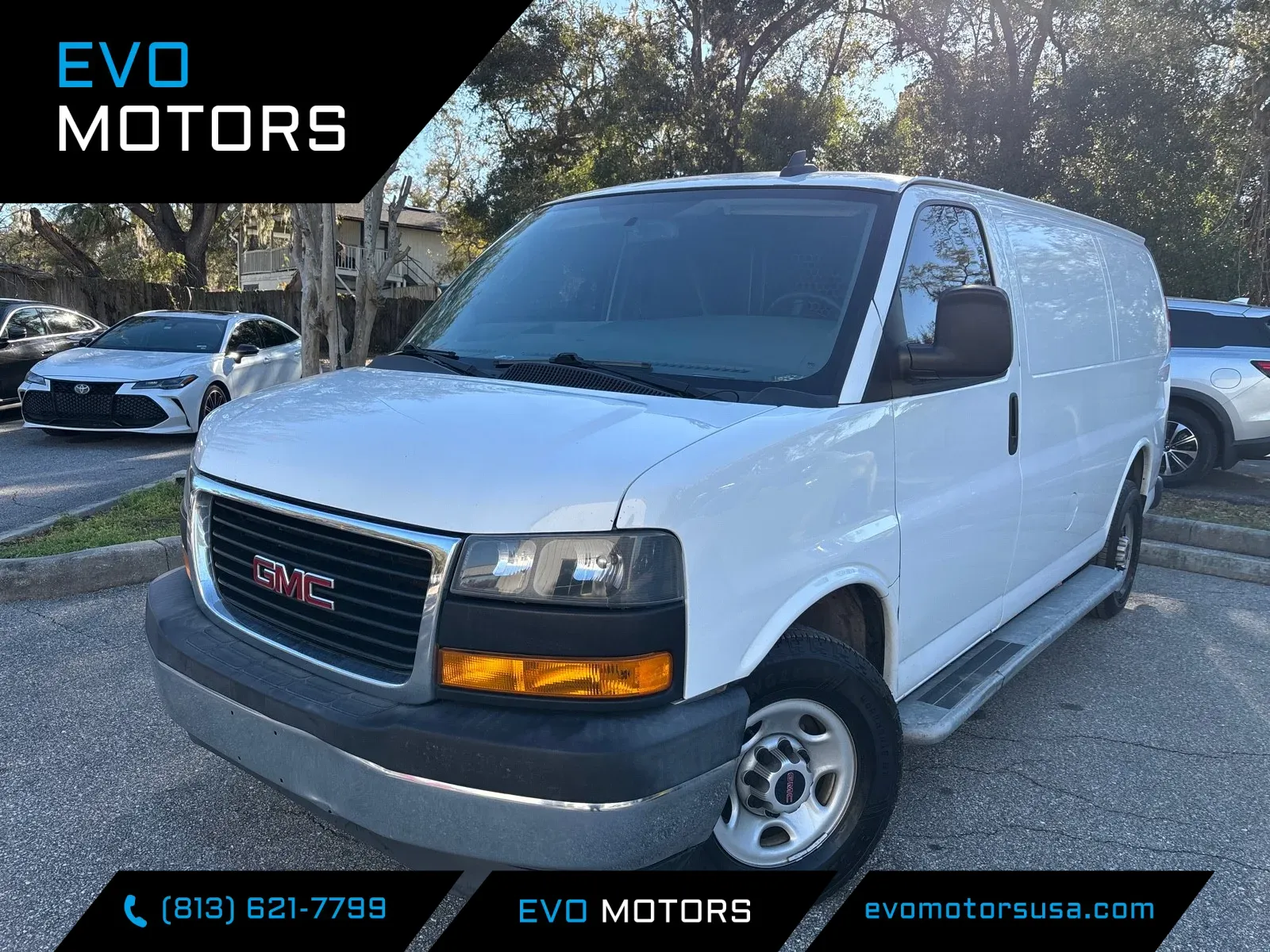 White 2020 GMC Savana Cargo Van 1WT 135.2 WB for sale in Seffner, FL