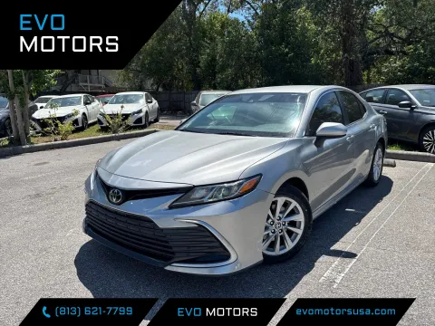 Silver 2021 Toyota Camry LE for sale in Seffner, FL
