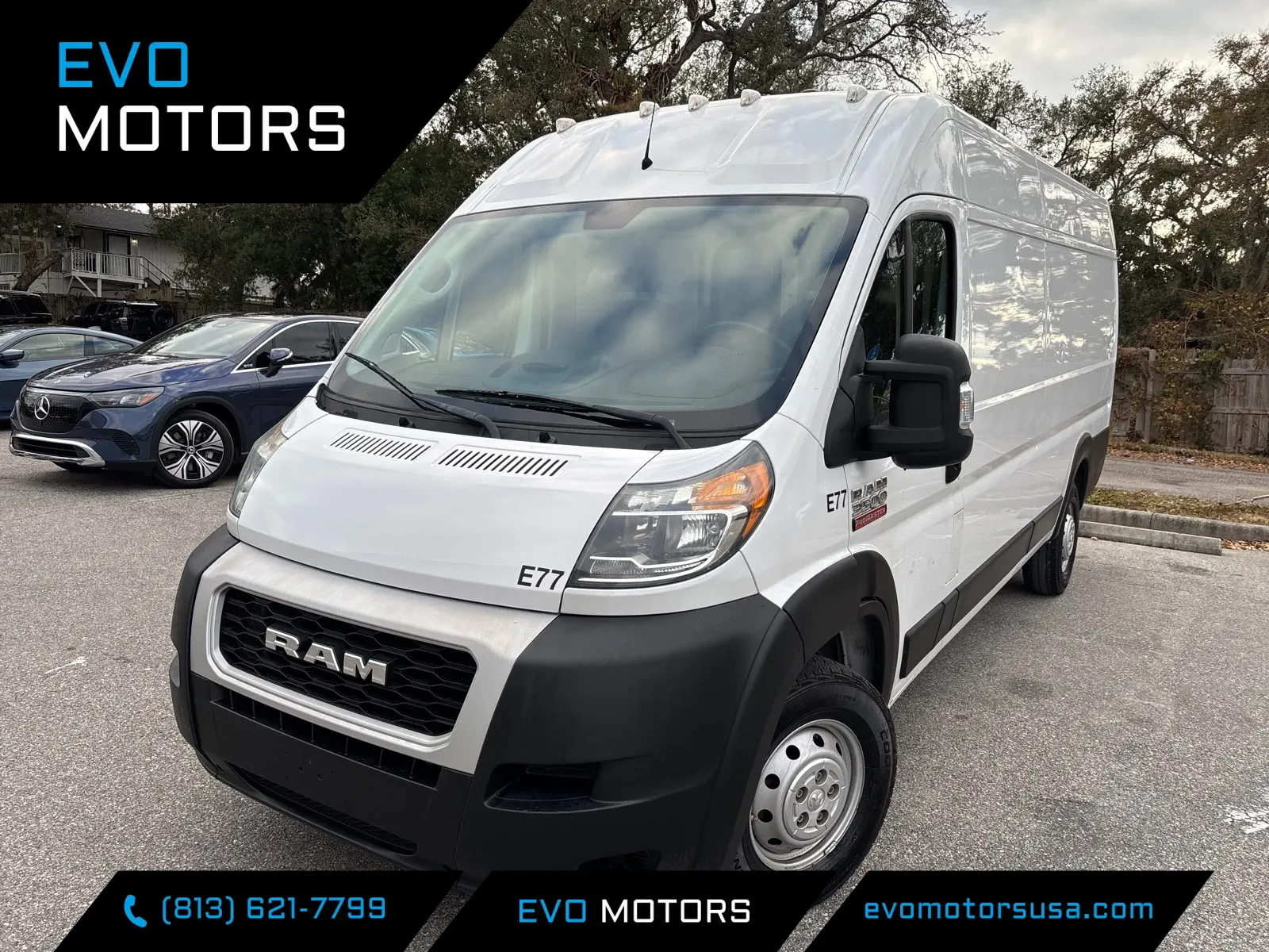 White 2019 Ram ProMaster Cargo Van High Roof 159.0 WB for sale in Seffner, FL