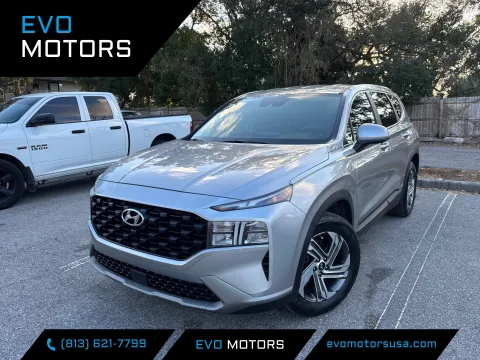 Black 2021 Hyundai Santa Fe SE for sale in Seffner, FL