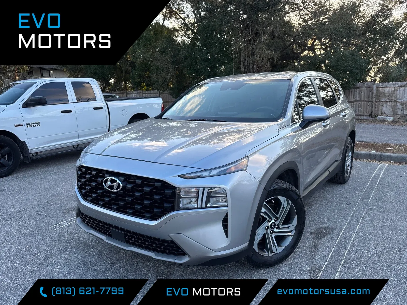 Black 2021 Hyundai Santa Fe SE for sale in Seffner, FL
