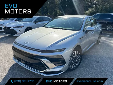 Silver 2025 Hyundai Sonata Hybrid SEL for sale in Seffner, FL