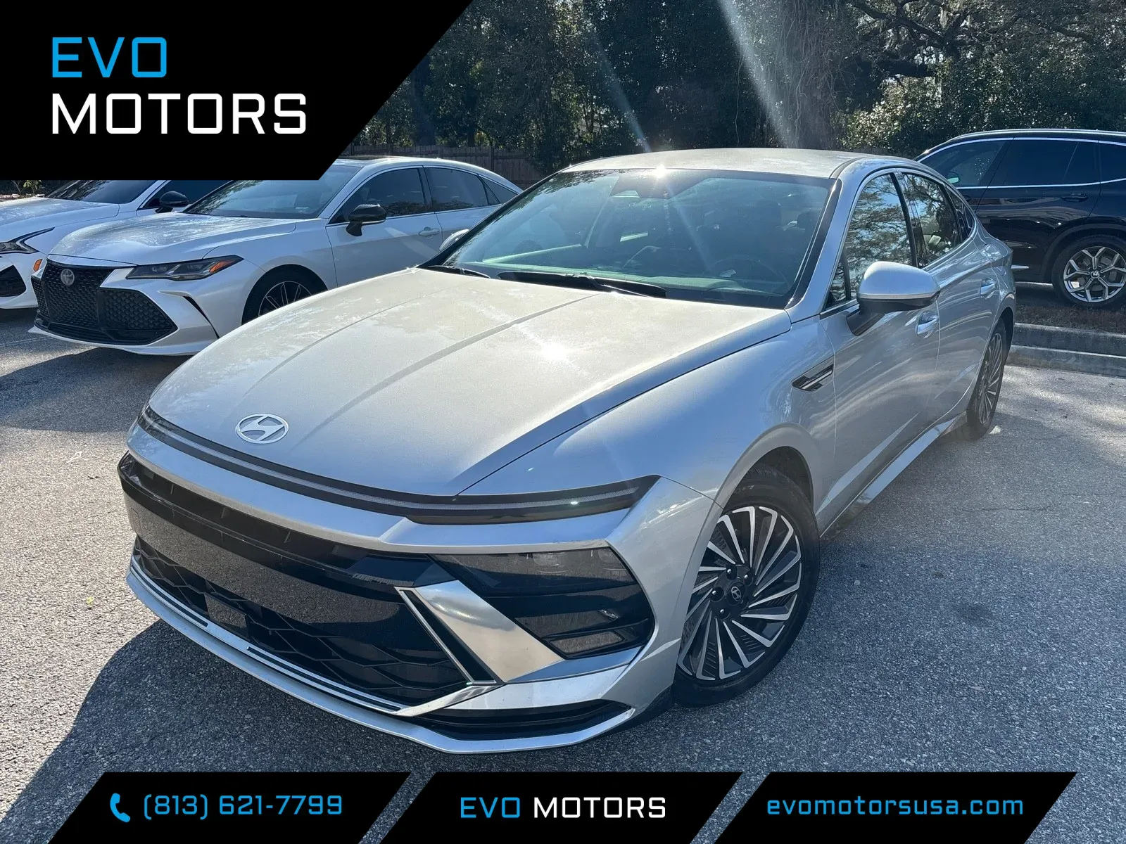 Silver 2025 Hyundai Sonata Hybrid SEL for sale in Seffner, FL